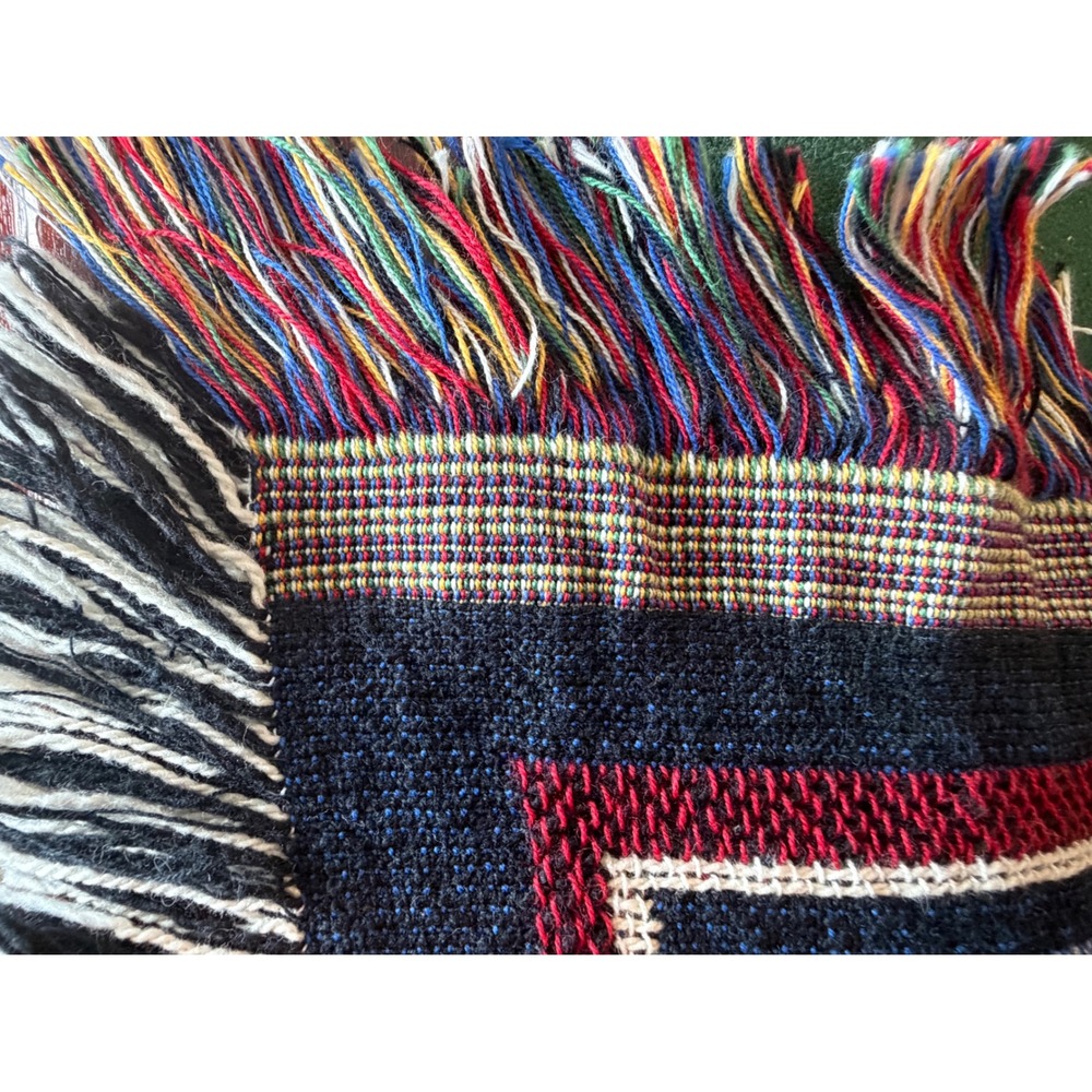 USA Waving Flag Woven Throw Blanket 50x70" | Made in USA | America 250 Patriotic - Picture 3 of 6